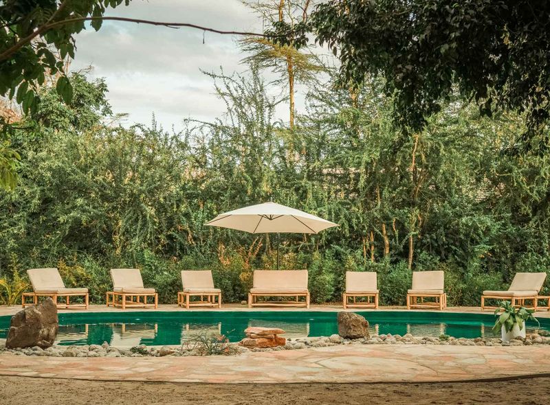 Jungle Pearl Resort Tanzania Lake Manyara Mto Wa Mbu Pool Zwembad lodge safari