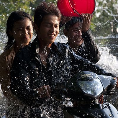 Beleef het Waterfestival in Myanmar