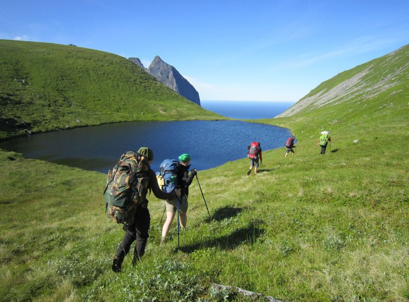 Rondtrekken met rugzak in de Lofoten