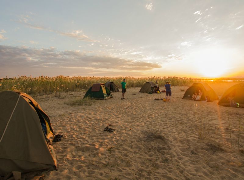 kamperen in afrika