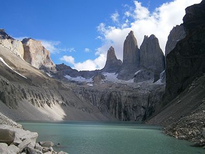 Het Torres del Paine gebied in Chili
