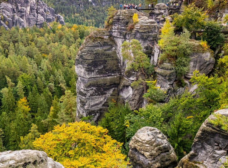Malerweg Saksische Schweiz wandelen Duitsland roadtrip met minibus