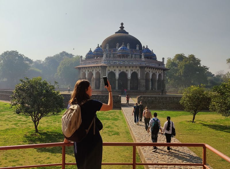 India groepsreis Humayun's Tomb in Delhi