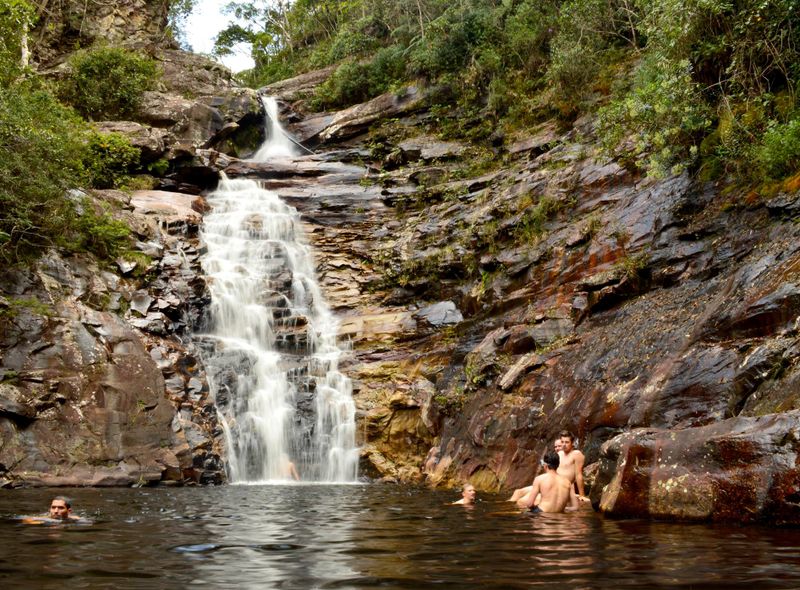 Groepsreis Brazilië zwemmen in een waterval