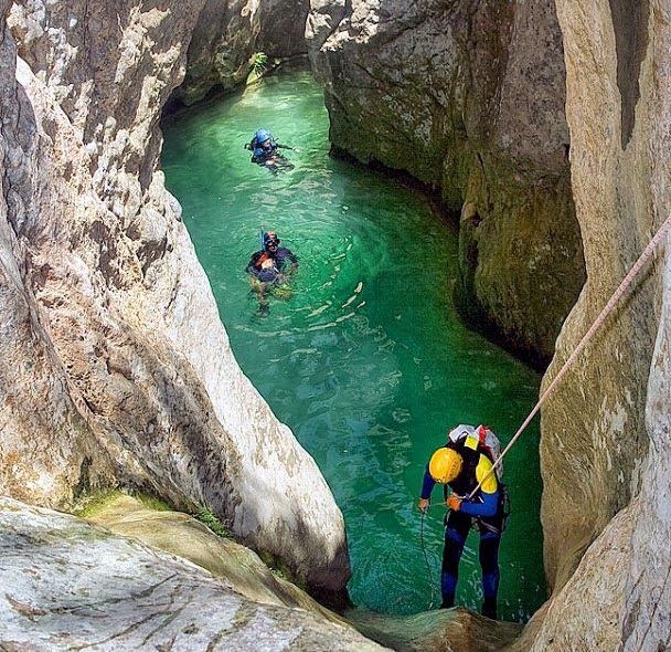 Groepsreis Spanje Mallorca canyoning