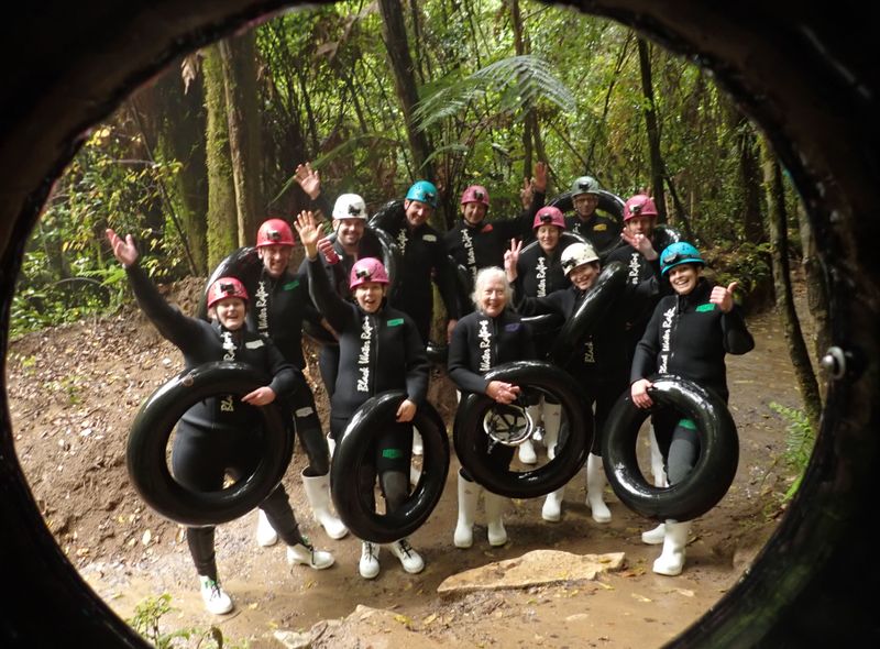 Groepsreis Nieuw-Zeeland tubing
