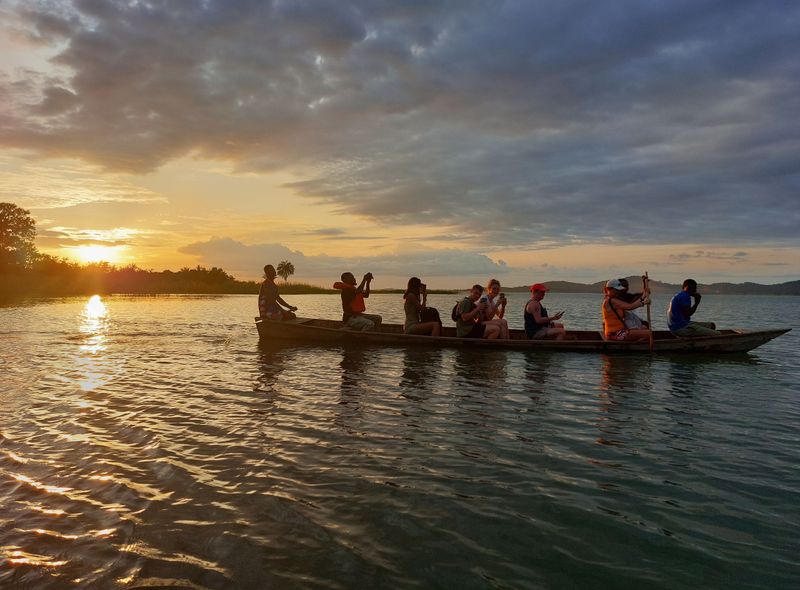Groepsreis Ghana boottocht Lake Volta