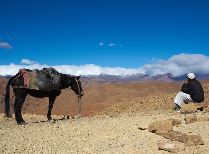 Groepsreis Marokko Citytrip middagpauze in de Atlas