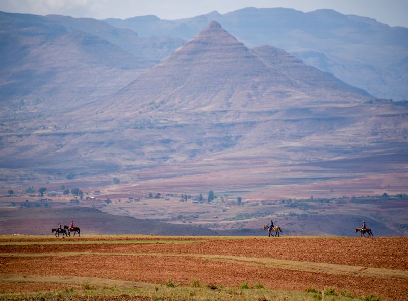 Groepsreis Zuid-Afrika en Lesotho pony tocht
