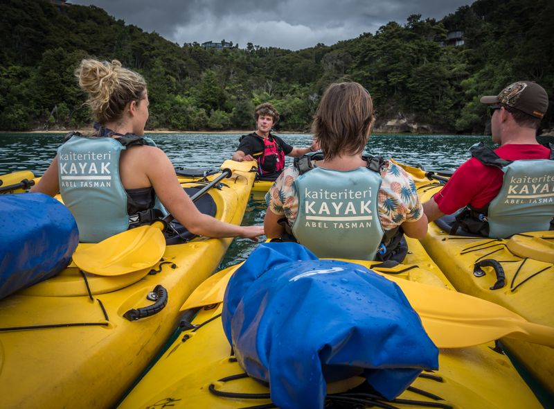 Groepsreis Nieuw-Zeeland kajak Abel Tasman