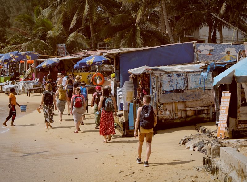 Groepsreis Senegal op het strand