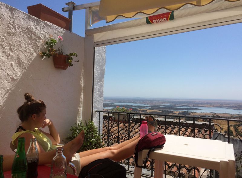 Groepsreis Portugal surf &amp; dive uitzicht van logie