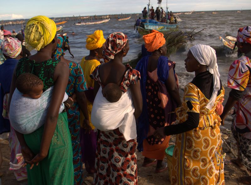 Groepsreis Senegal aankomst van de vissers in Mbour