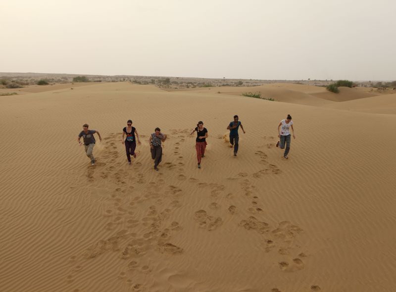 Groepsreis jongerenreis India woestijn
