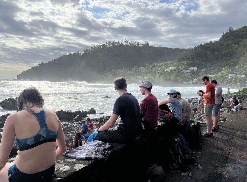 Groepsreis Réunion uitblazen aan de kustlijn