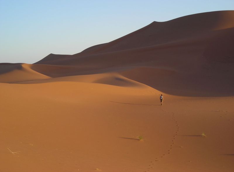 Woestijn zand en duinen Marokko