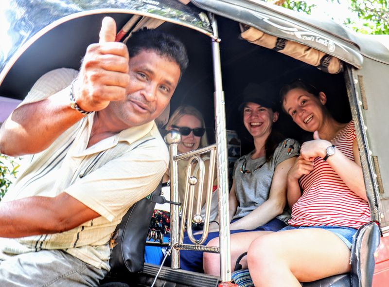 Groepsreis Sri Lanka rickshaw