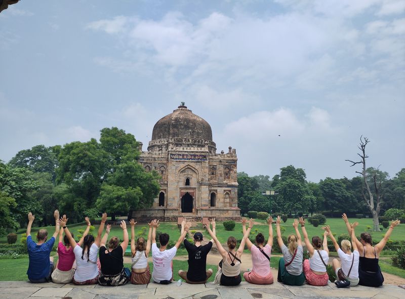 India groepsreis Lodhi Gardens in Delhi