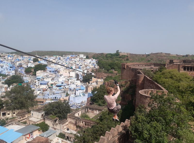 India groepsreis zipline
