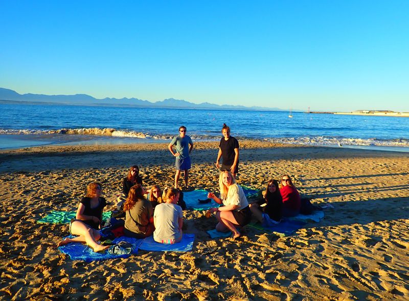 Groepsreis Zuid-Afrika apero op het strand