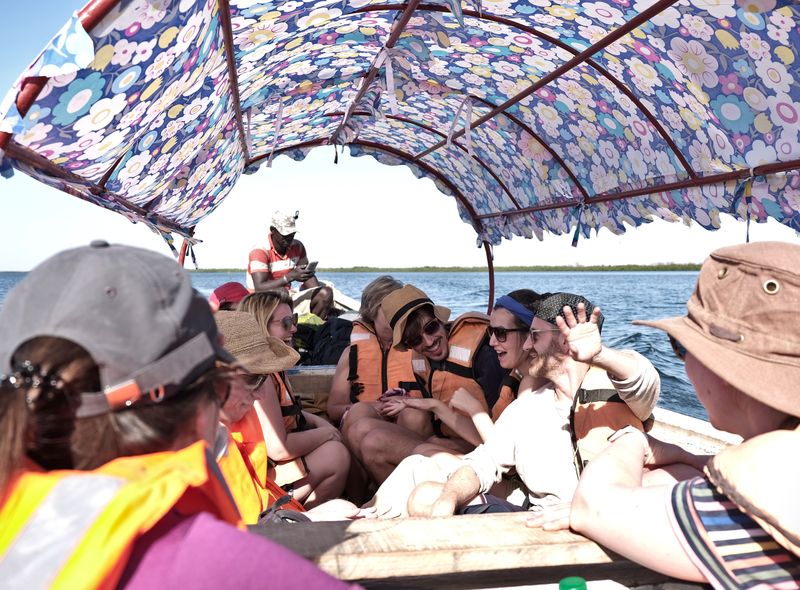 Groepsreis Senegal boot