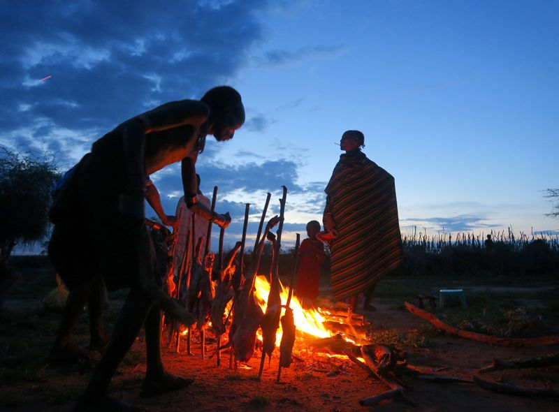Groepsreis Ethiopië maaltijd Hamer trekking