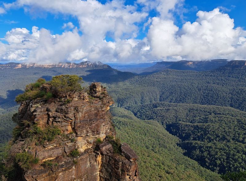 Australië groepsreis uitzicht Blue Mountains