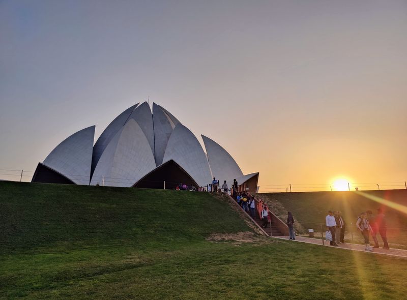 India groepsreis Lotus Temple in Delhi