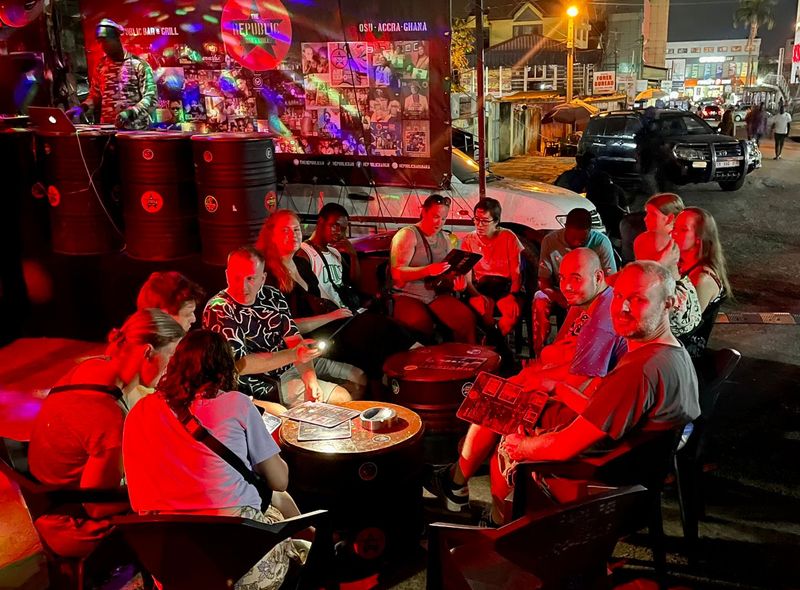 Groepsreis Ghana uitgaan in Accra