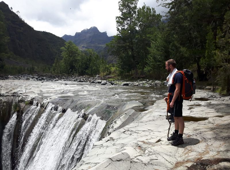 Groepsreis Réunion wandeltocht waterval
