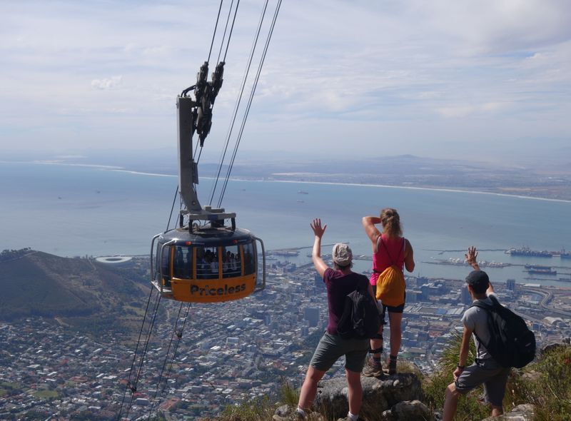 Groepsreis Zuid-Afrika Tafelberg beklimming Platteklip Gorge