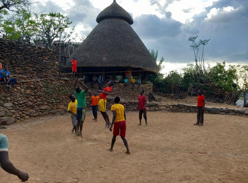 Groepsreis Ethiopië architectuur Gamole Village in Konso