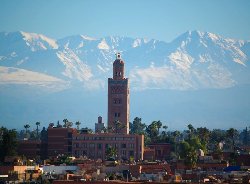 Groepsreis Marokko Citytrip zicht op Marrakech