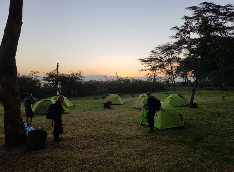 Groepsreis Kenia kamperen campsite