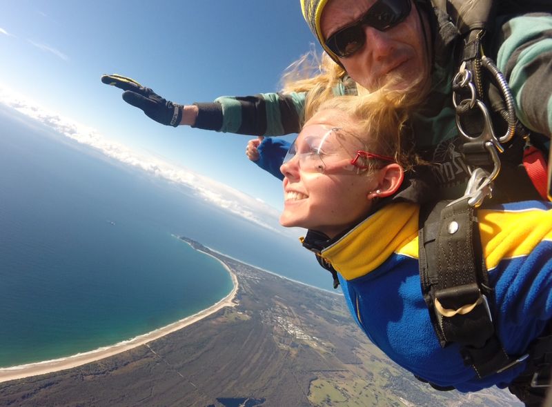 Australië groepsreis Byron Bay skydive