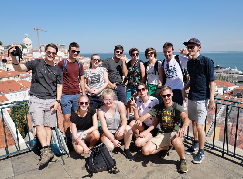 Groepsreis Portugal surf &amp; dive groepsfoto