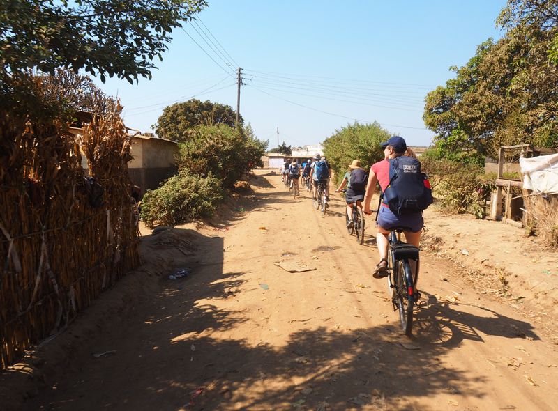 Zambia groepsreis Livingstone fietstocht