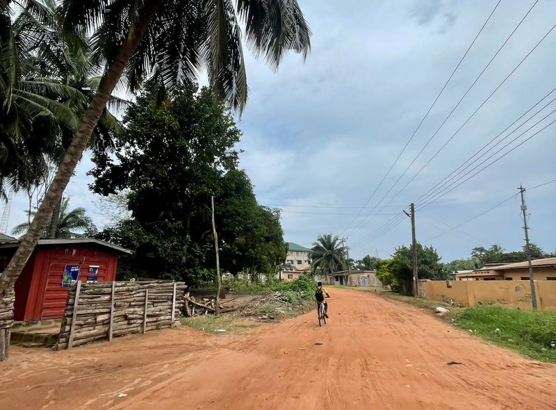 Groepsreis Ghana Kpandu straatbeeld