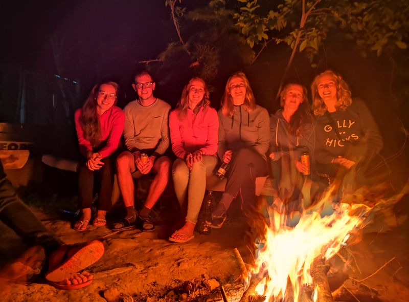 Groepsreis Brazilië kampvuur tijdens wandeltocht