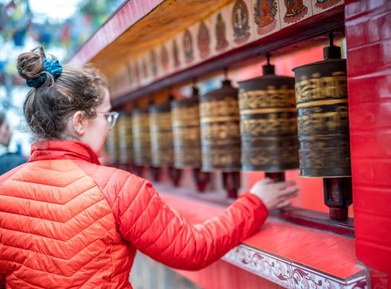 Groepsreis India en Bhutan gebedsmolens