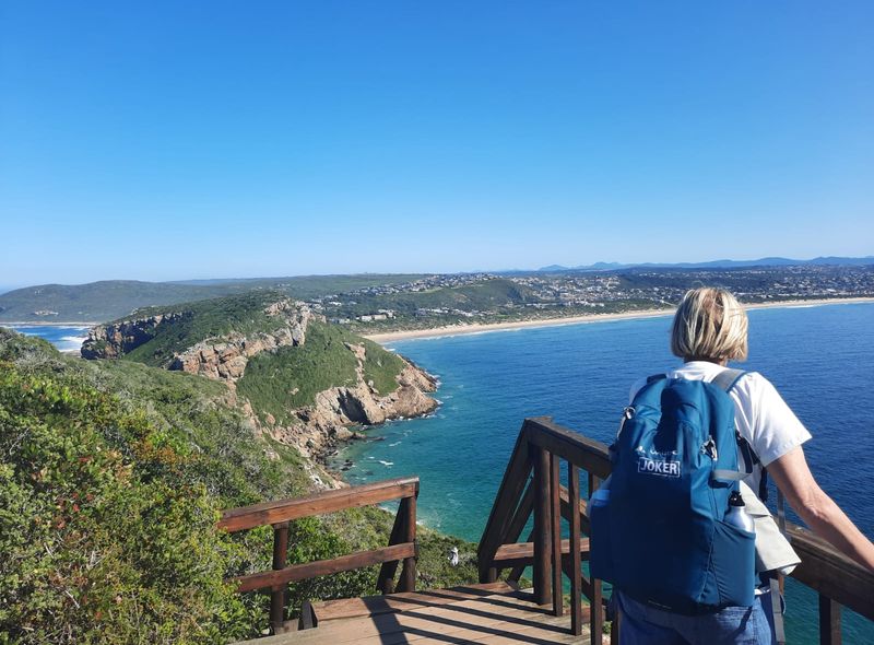 Groepsreis Zuid-Afrika jongerenreis uitzicht in Robberg Reserve