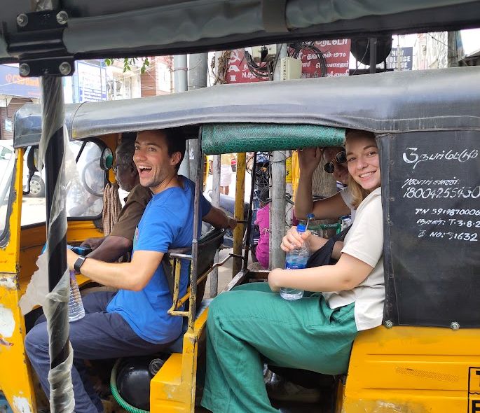 Zuid-India groepsreis rickshaw