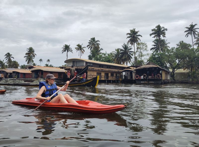 Zuid-India groepsreis Kerala backwaters kajaktocht