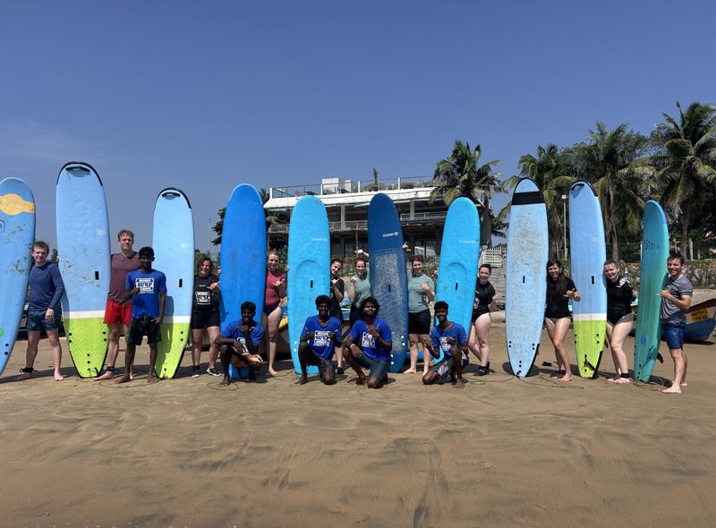 Zuid-India groepsreis surfen