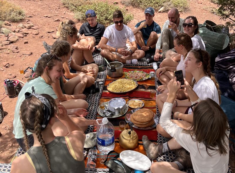 Groepsreis Marokko lunchen