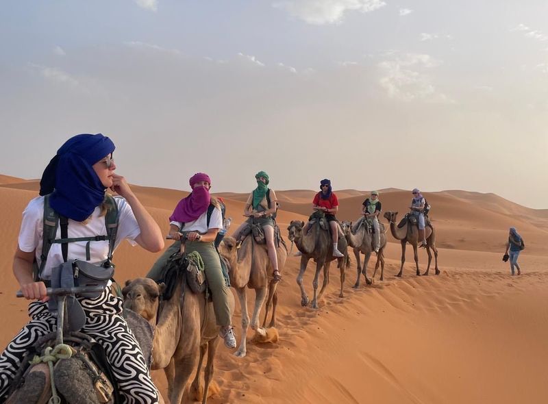 Groepsreis Marokko woestijn kamelen