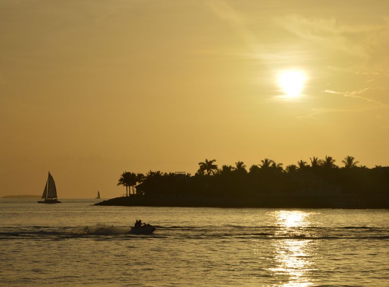 zonsondergang florida usa