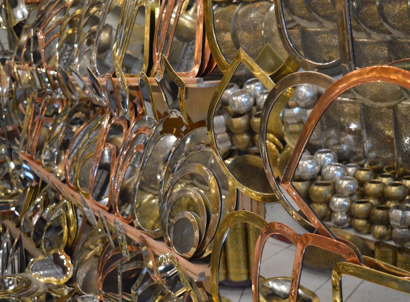 Ambachten metaalbewerking bazaar Marrakech