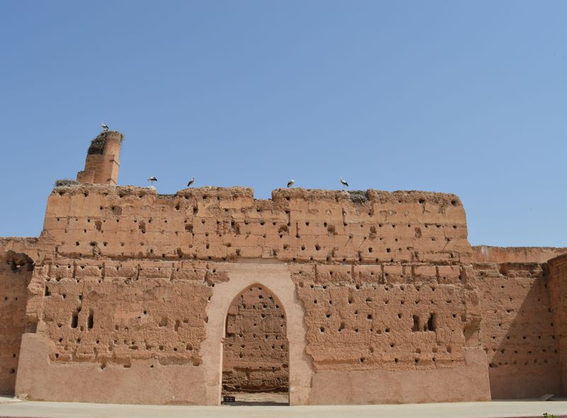 Marrakech oude stadswallen van de medina of oude stad