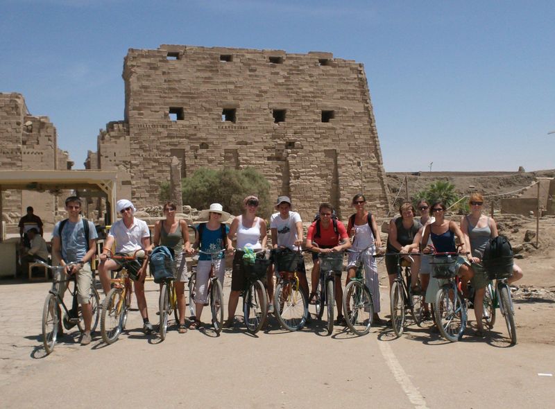 Egypte groepsreis Karnak fietstocht